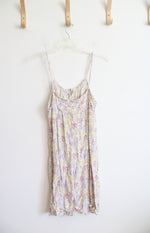 SO Yellow Purple & Pink Floral Dress | XXL
