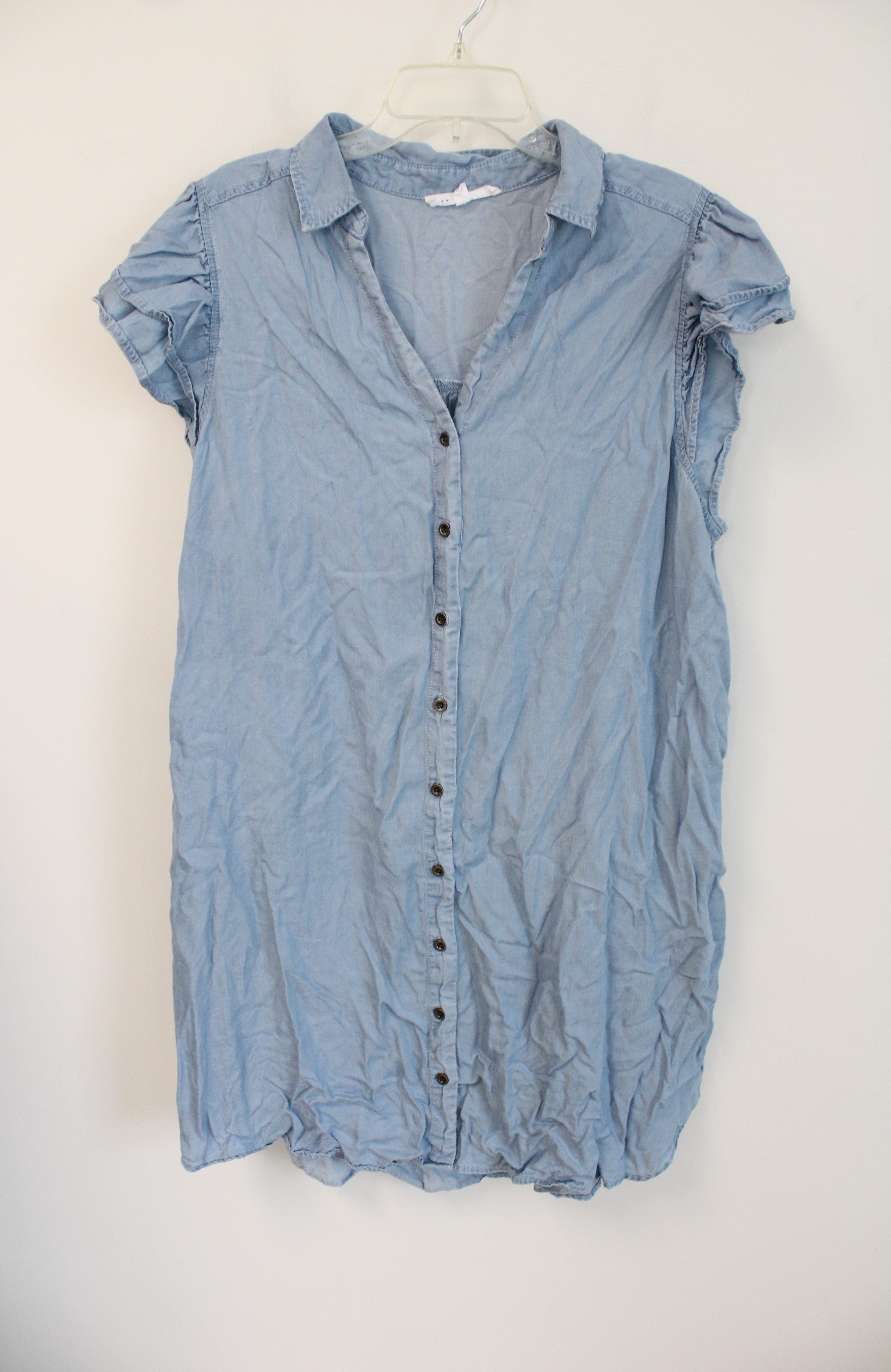 Jane Delancey Chambray Button Down Dress 1X Jubilee Thrift