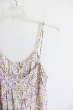 SO Yellow Purple & Pink Floral Dress | XXL
