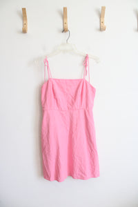 Old Navy Bubble Gum Pink Linen Blend Mini Dress | M