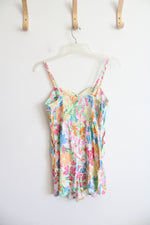 NEW Old Navy Colorful Tropical Patterned Romper | S
