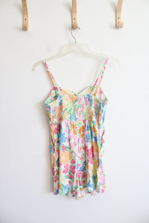 NEW Old Navy Colorful Tropical Patterned Romper | S