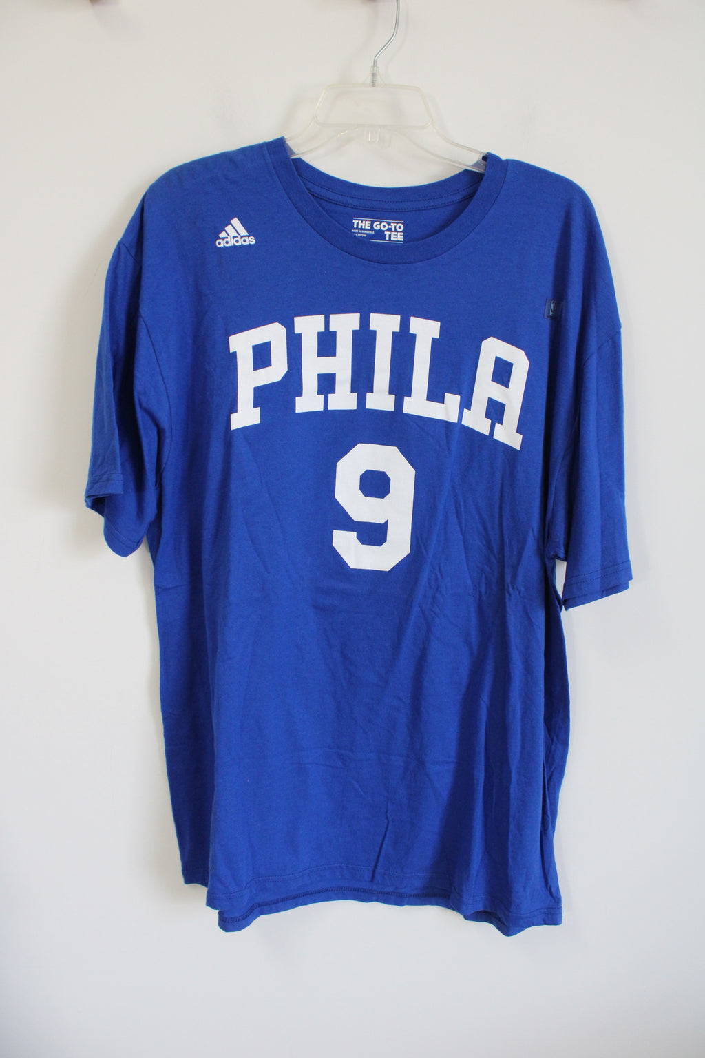 Adidas Philadelphia 76ers Blue #9 Saric Tee | XL