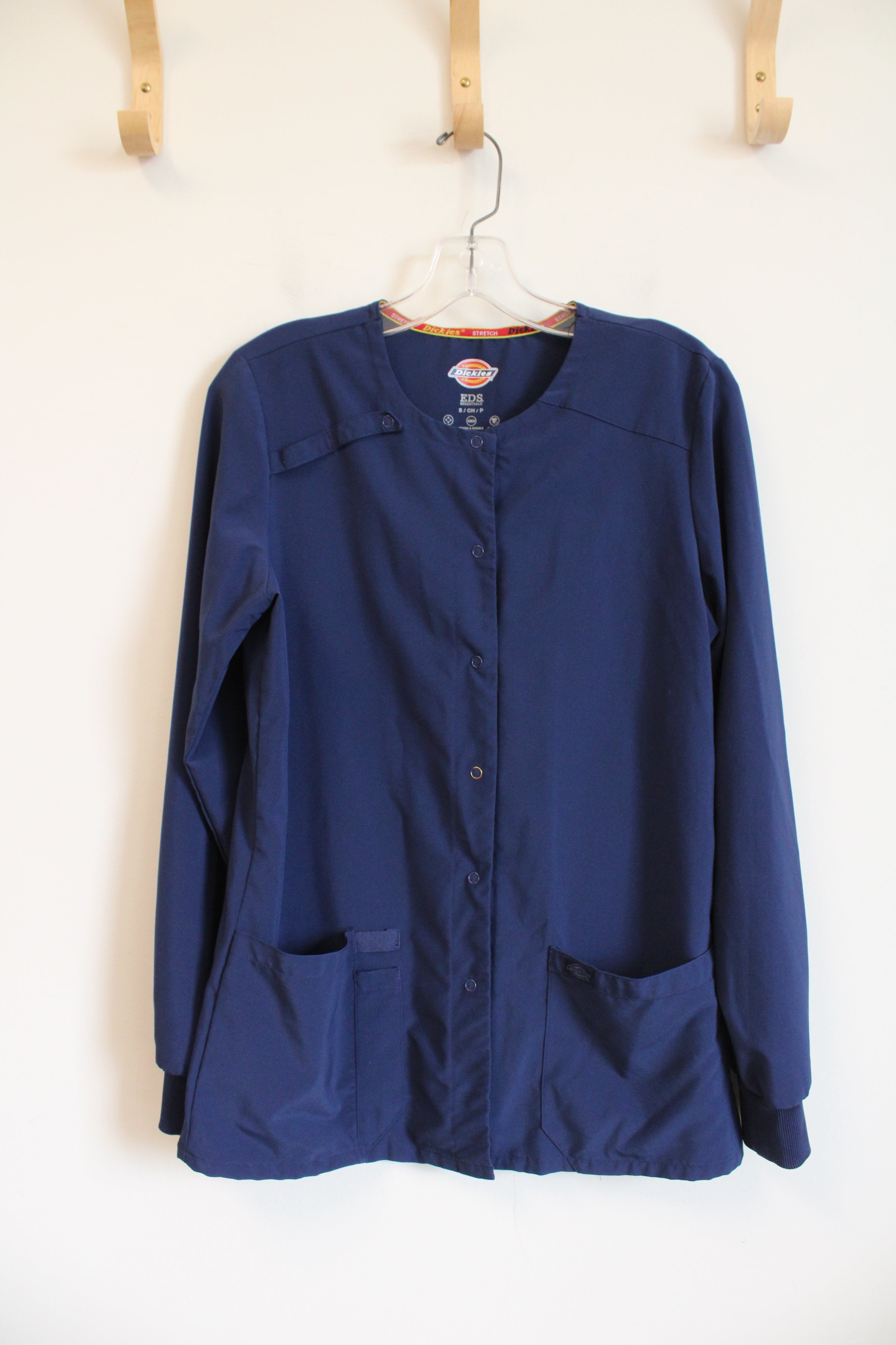 Dickies Navy Blue Long Sleeved Scrub Top | S