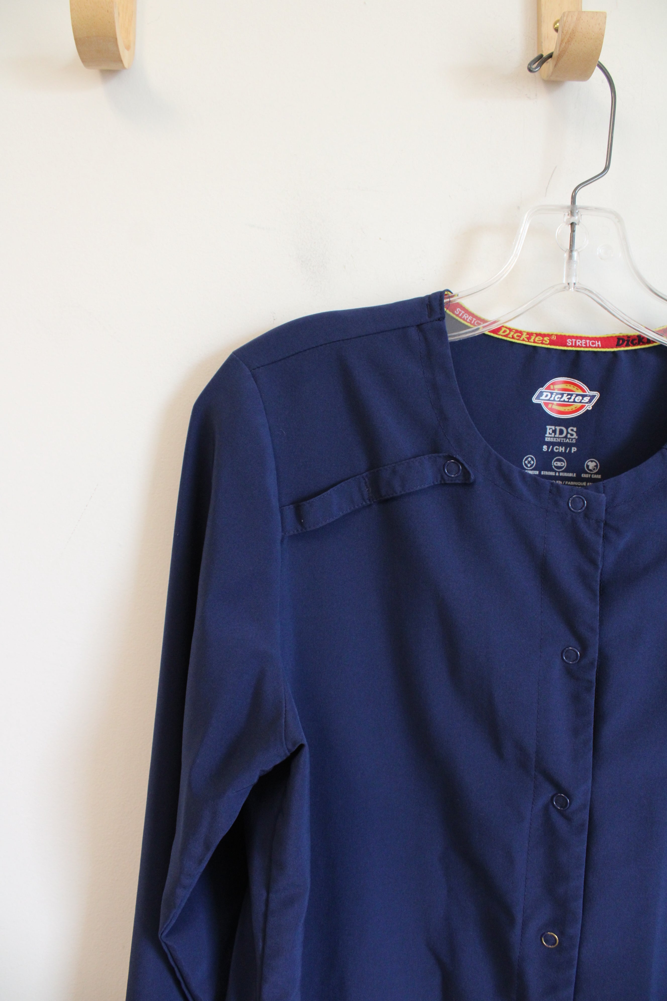 Dickies Navy Blue Long Sleeved Scrub Top | S