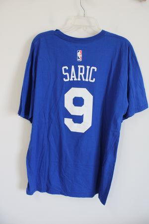 Adidas Philadelphia 76ers Blue #9 Saric Tee | XL