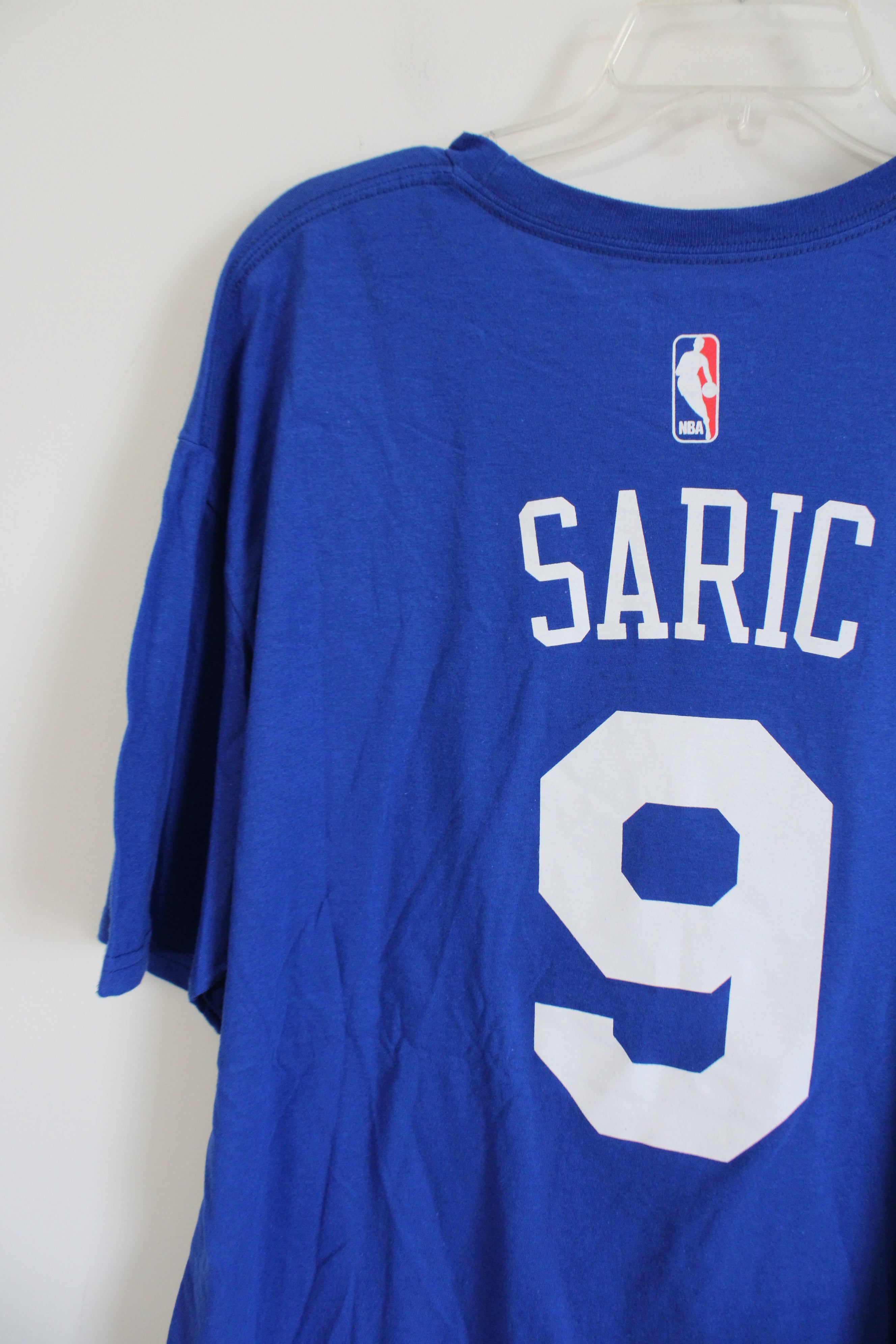 Adidas Philadelphia 76ers Blue #9 Saric Tee | XL