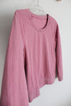 Athleta Seasoft Scoop Neck Dusty Pink Sweatshirt | S