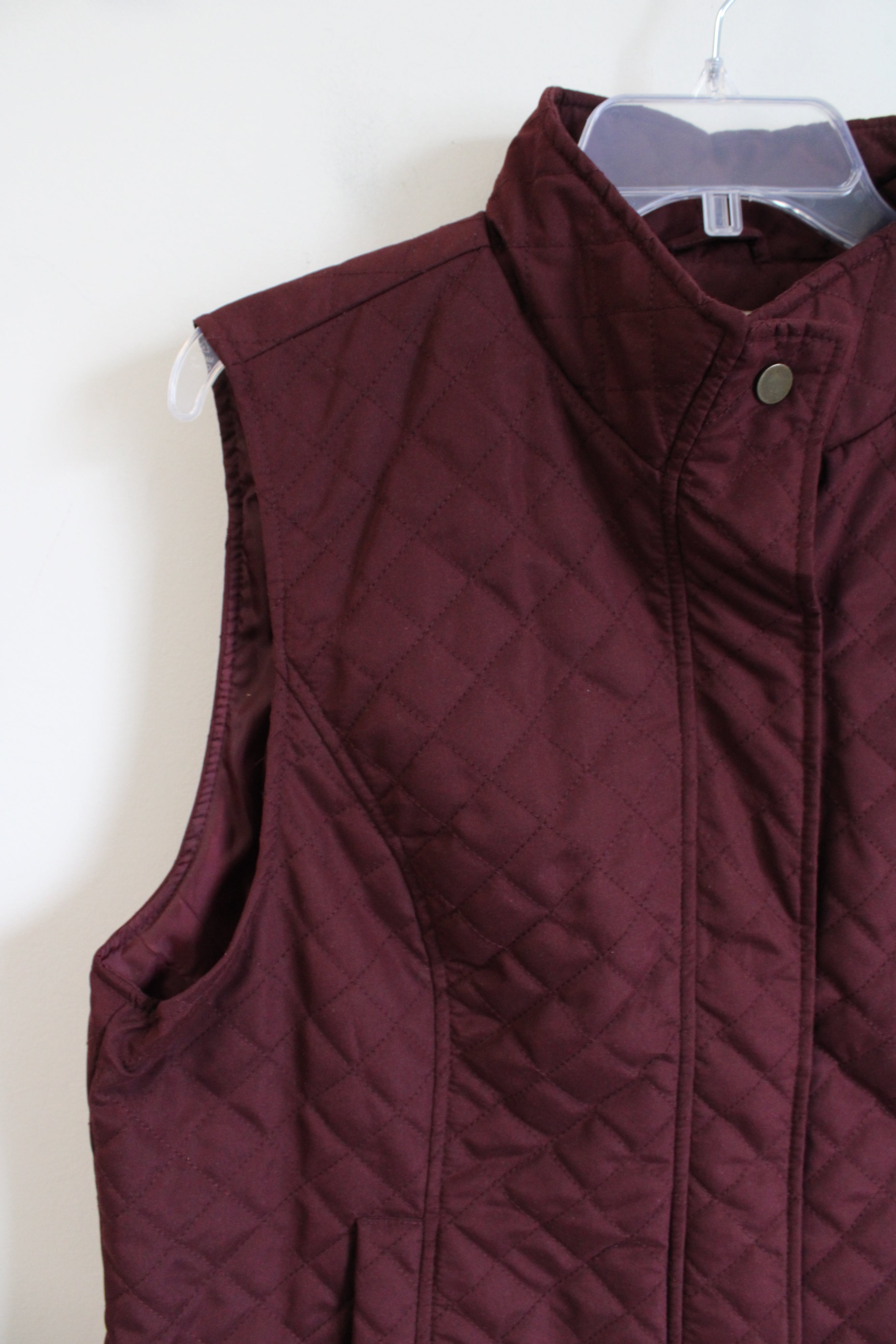 G.H. Bass & Co. Burgundy Quilted Vest | XL