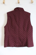 G.H. Bass & Co. Burgundy Quilted Vest | XL