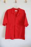 South Channel Red Vintage Button Down Shirt | L