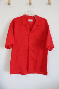 South Channel Red Vintage Button Down Shirt | L