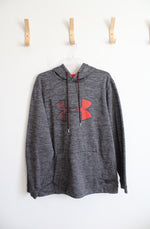 Under Armour Gray & Red Fleece Lined Hoodie | XXL