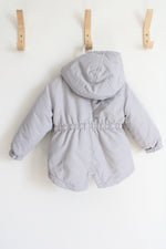 Wonder Nation Pink Lined Gray Winter Coat | 2T