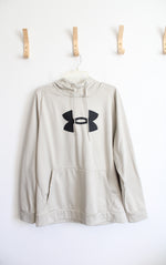 Under Armour Tan & Black Fleece Lined Hoodie | 2XL