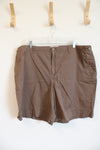 CJ Banks Brown Shorts | 20W