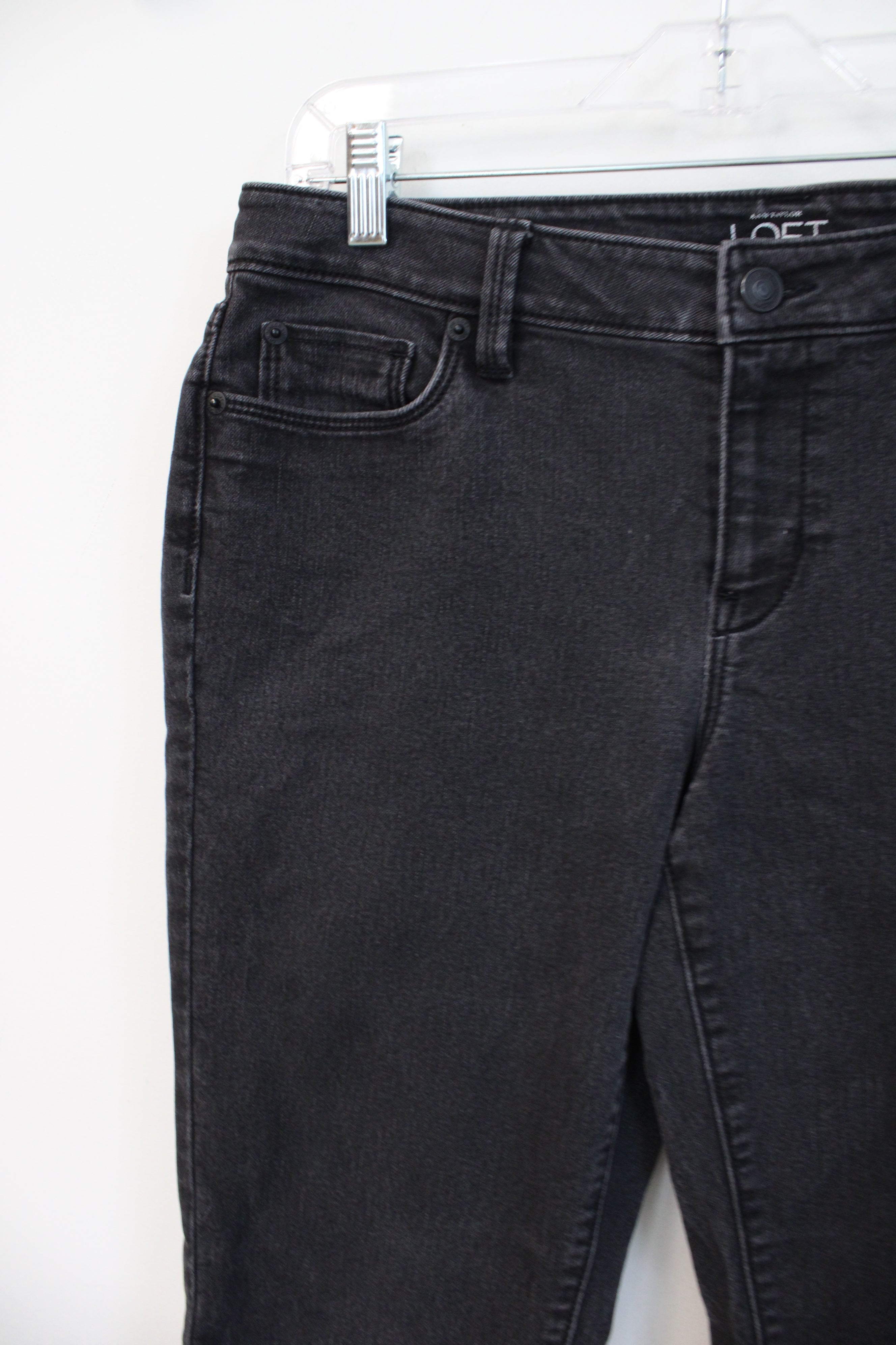 LOFT Modern Skinny Black Jeans | 10