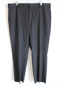 Apt. 9 Black & Blue Pinstripe Dress Pants | 40X30