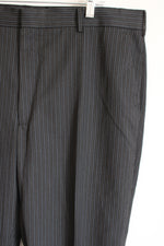 Apt. 9 Black & Blue Pinstripe Dress Pants | 40X30