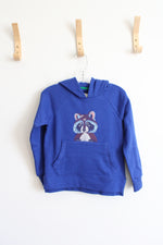 Mini Boden Blue Racoon Hoodie | Youth 6/7