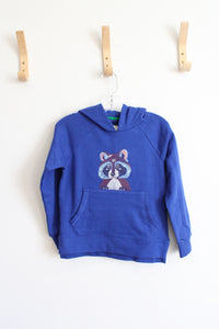 Mini Boden Blue Racoon Hoodie | Youth 6/7