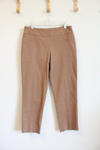 Ruby Rd Tan Elastic Waistband Pants | 14