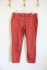 Universal Thread Rust Orange Mid-Rise Pants | 12