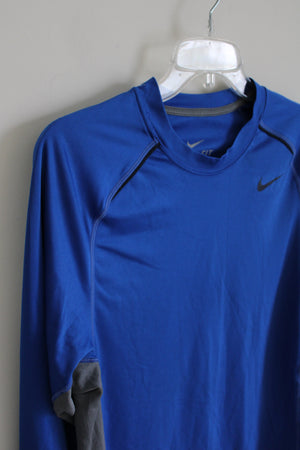 Nike Dri-Fit Blue Long Sleeved Shirt | S