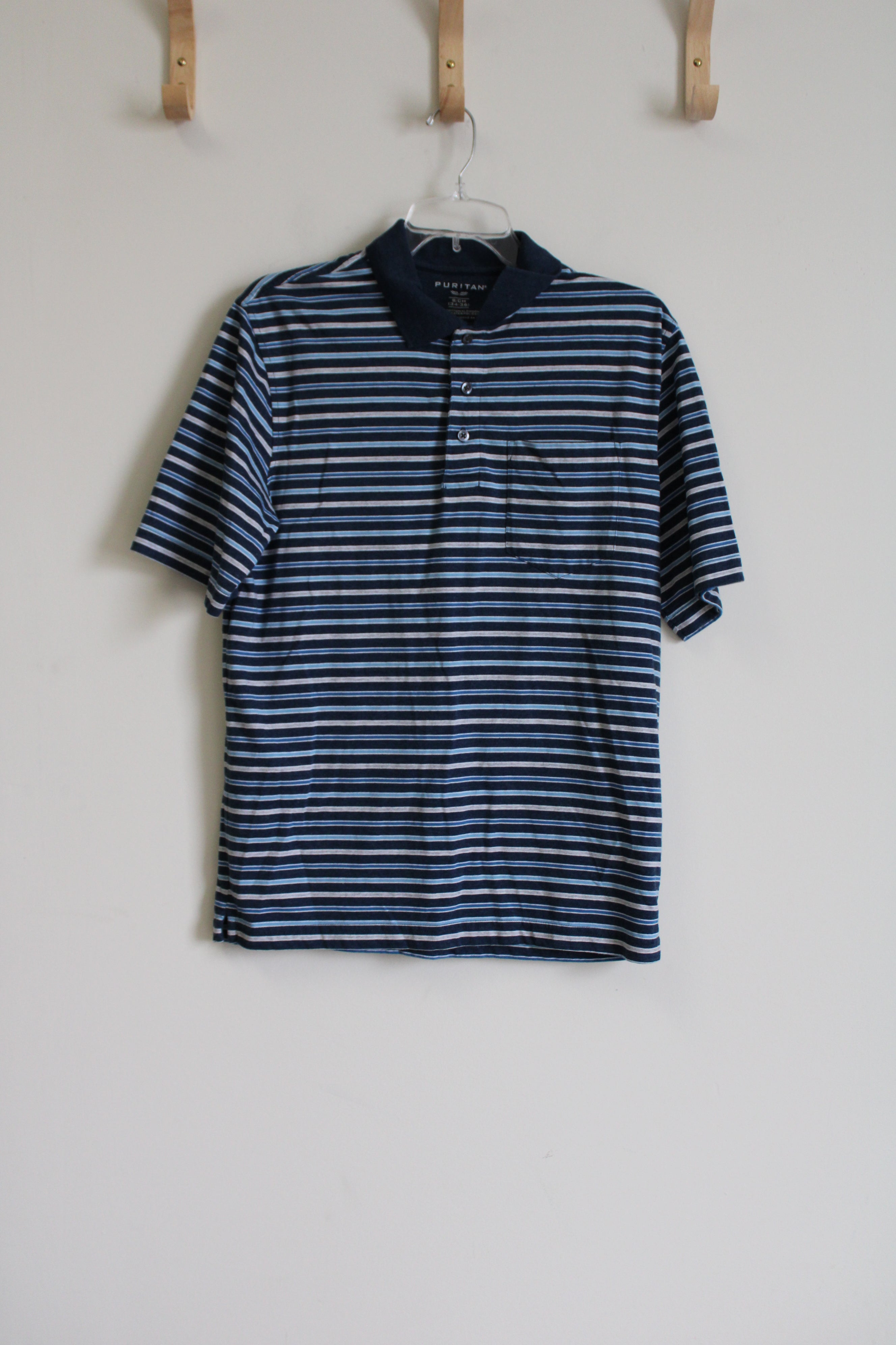 Puritan Blue Striped Shirt | S