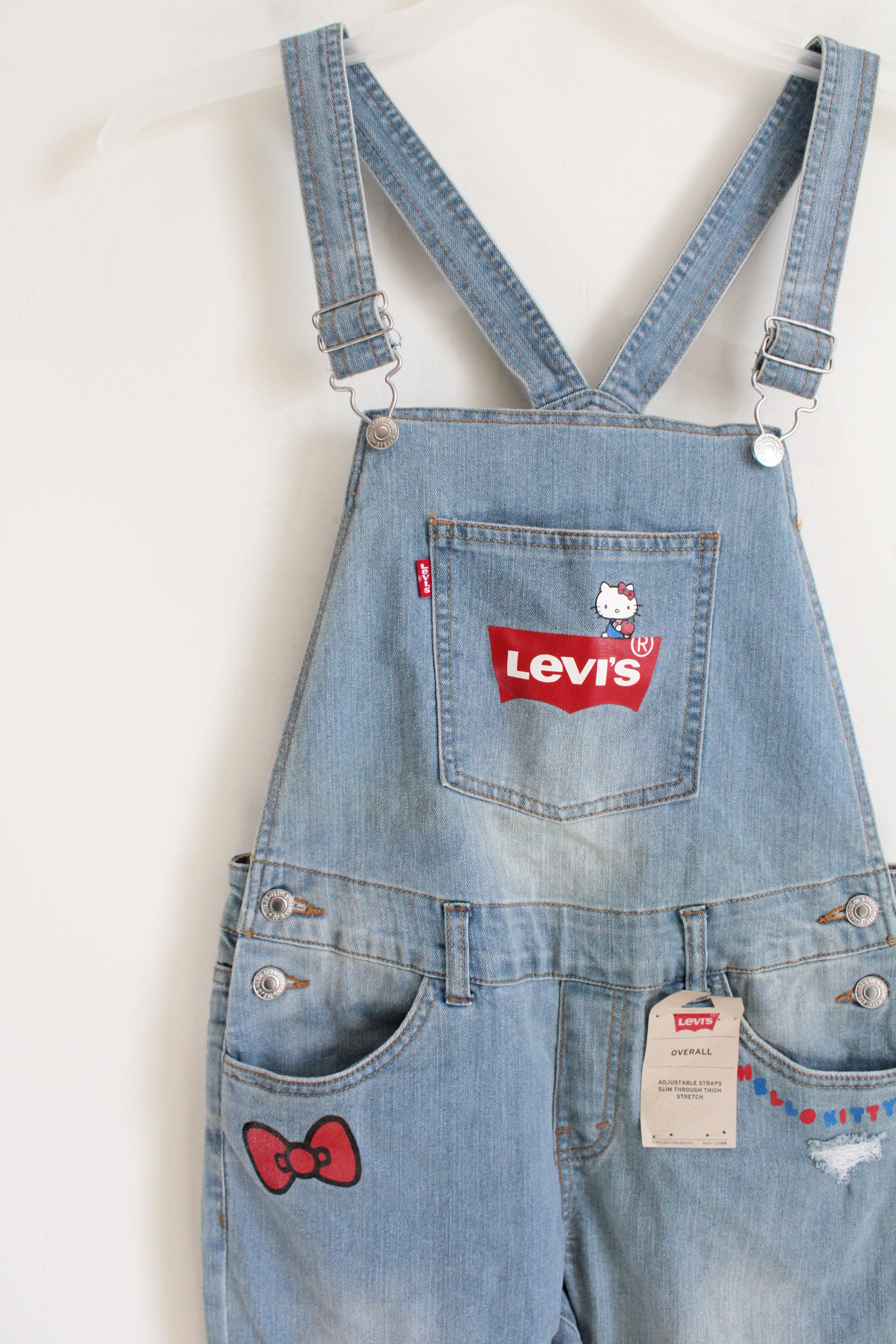 NEW Levi's Stretch Hello Kitty Overalls | Youth 16 Regular