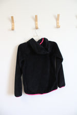 Under Armour Black & Pink Fuzzy Jacket | Youth L