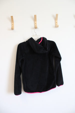 Under Armour Black & Pink Fuzzy Jacket | Youth L
