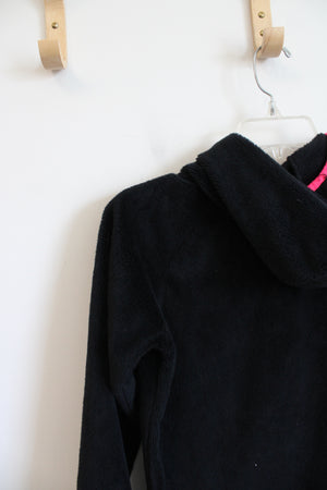 Under Armour Black & Pink Fuzzy Jacket | Youth L