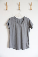 RBX Gray Athletic V-Neck Top | L
