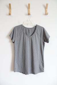 RBX Gray Athletic V-Neck Top | L