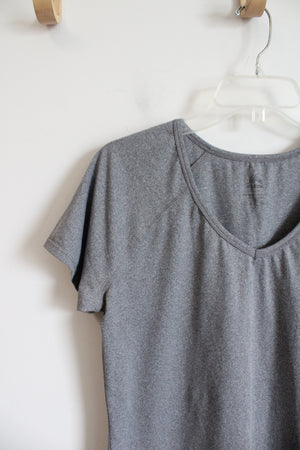 RBX Gray Athletic V-Neck Top | L