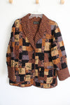 Donna Sharp Brown Black Quilted 2003 Jacket | L