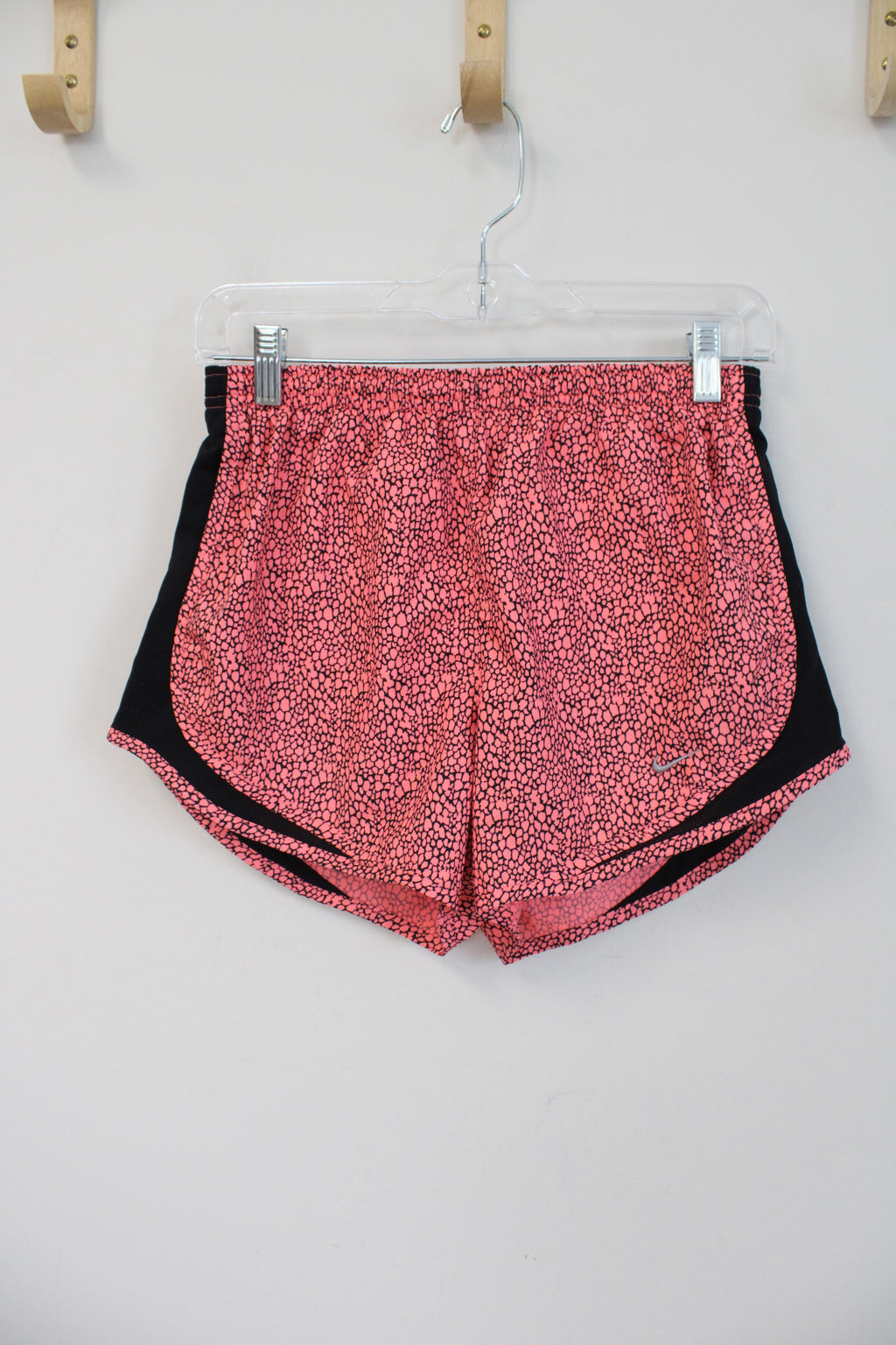 Nike Pink & Black Patterned Athletic Shorts | S