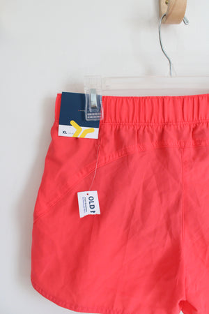 NEW Old Navy Active Go-Dry Cool Orange Athletic Shorts | Youth XL (14/16)