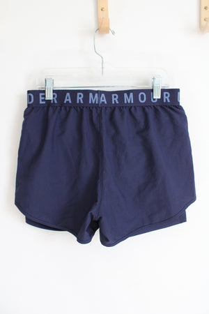 Under Armour Heatgear Navy Athletic Shorts | Youth L (14/16)