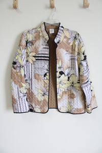 Alfred Dinner Yellow Floral Quilted Light Jacket | 14