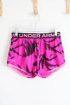 Under Armour Pink Patterned Athletic Shorts | Youth L (14/16)