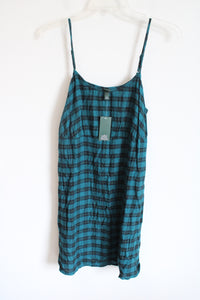 NEW Wild Fable Blue & Black Plaid Dress | XXL