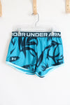 Under Armour Blue Patterned Athletic Shorts | Youth L (14/16)