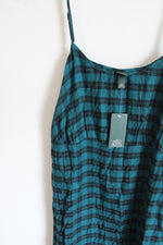 NEW Wild Fable Blue & Black Plaid Dress | XXL