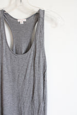 Gap Solid Gray Sleeveless Dress | M