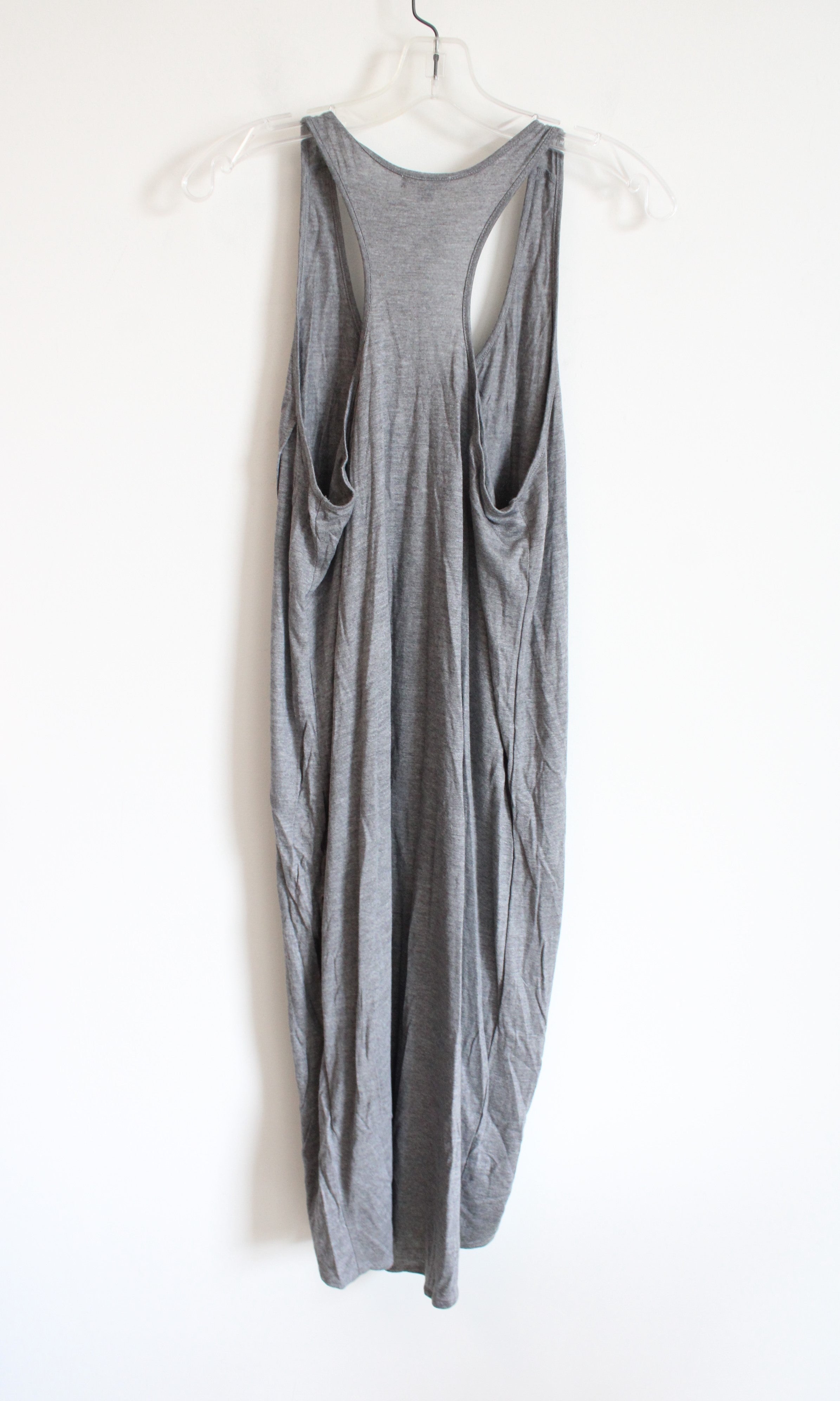 Gap Solid Gray Sleeveless Dress | M