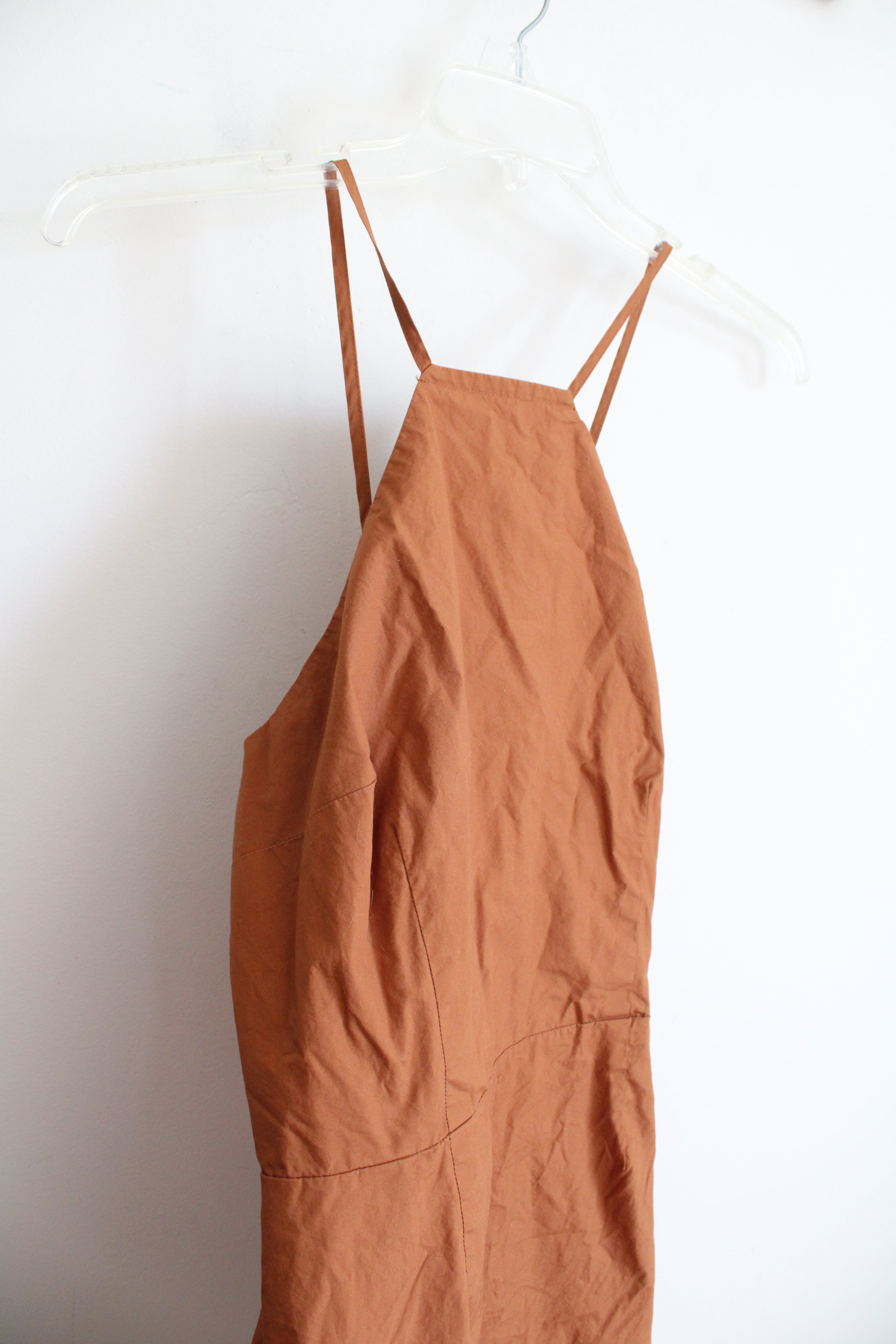 A New Day Burnt Orange Spaghetti Strap Dress | L