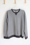 Basic Editions Gray Pullover Sweatshirt | M