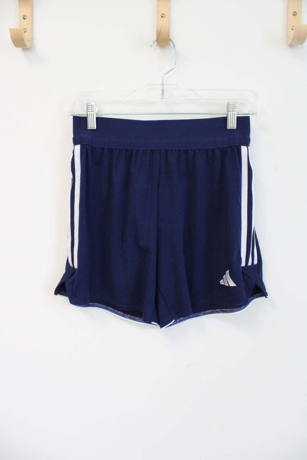 Adidas Navy & White Athletic Shorts | S